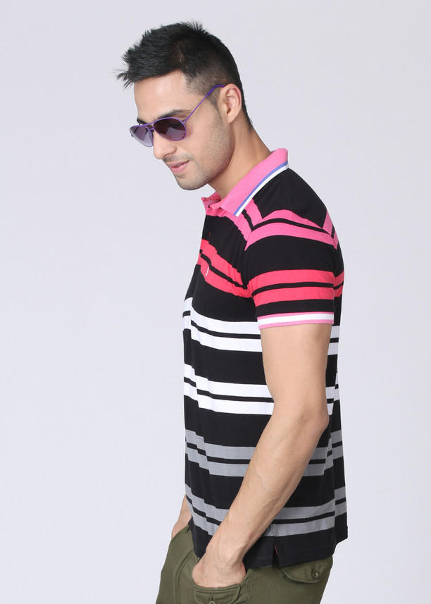 RUGGERS YOUNG Striped Men Polo Neck 