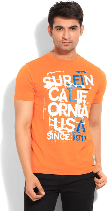FILA Graphic Print Men Round Neck 