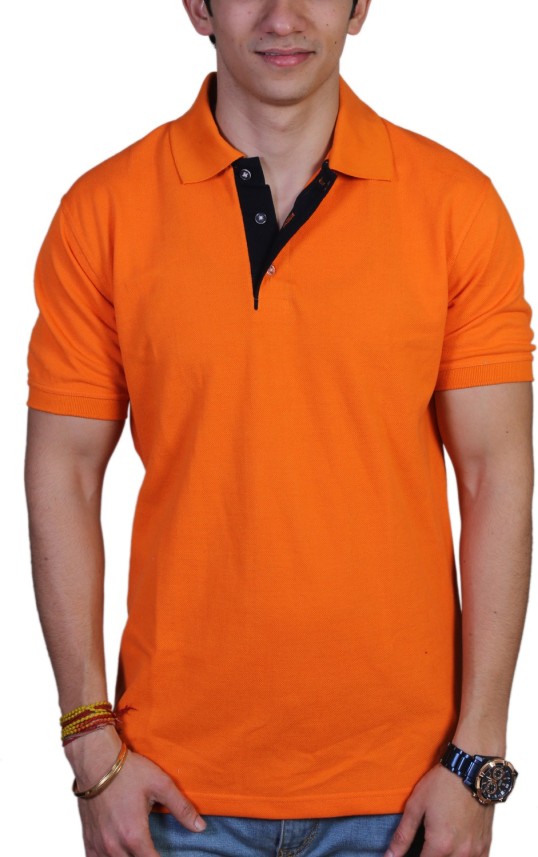 orange and black t shirt mens