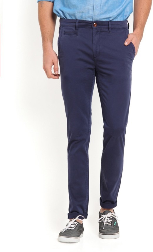 dark blue mens chinos