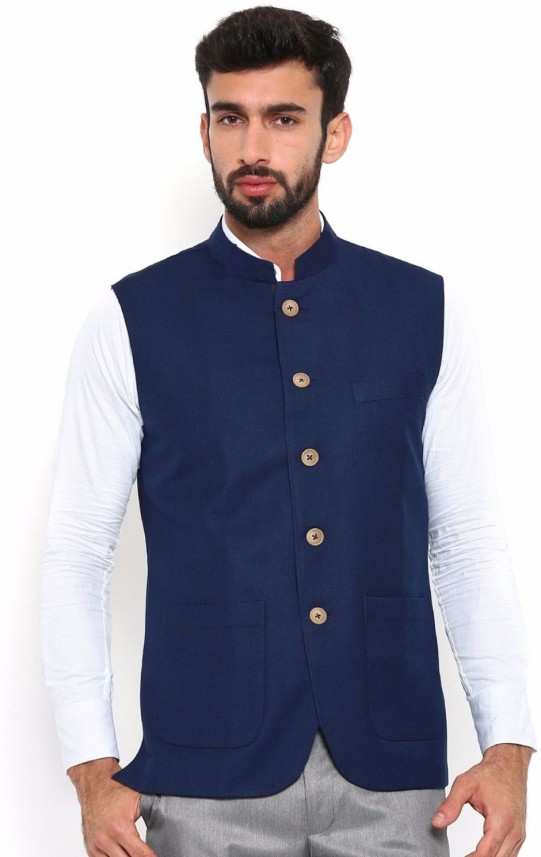 dark blue waist coat