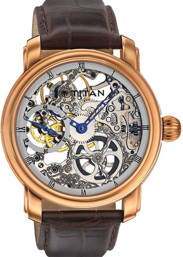 open heart automatic watch titan