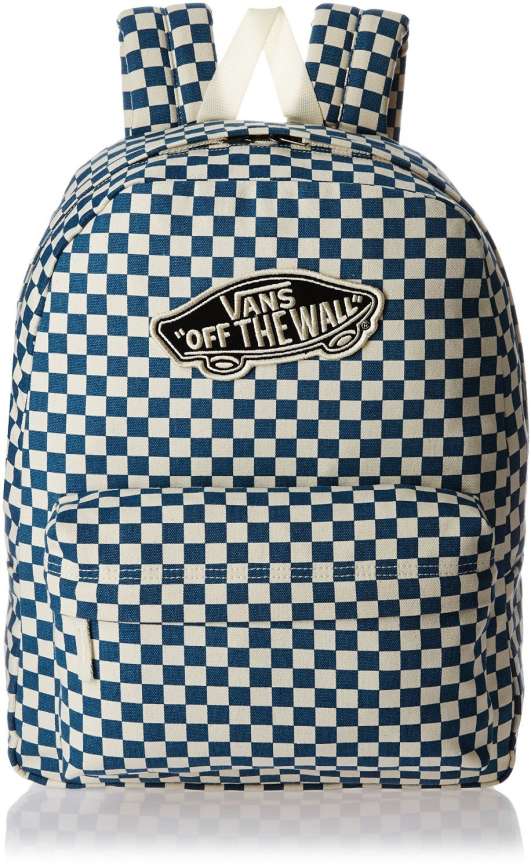 Blue checkered vans backpack hotsell