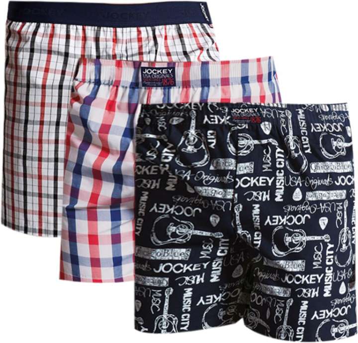 JOCKEY USA Originals Checkered Men Boxer Buy Blue Denim Melange JOCKEY USA Originals Checkered Men Boxer Online at Best Prices in India Flipkart