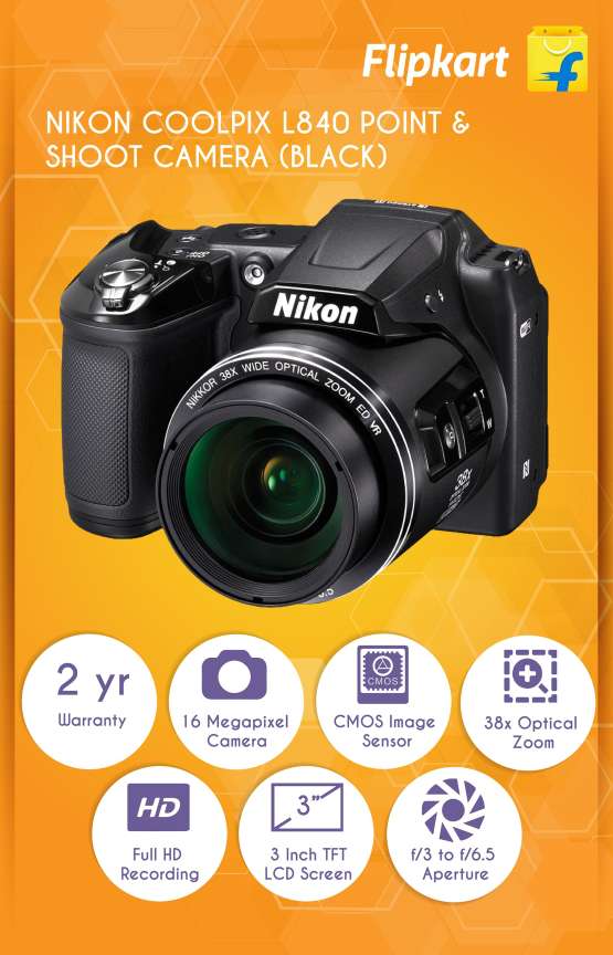 Flipkart.com | Buy NIKON L840 Point & Shoot Camera Online at best Prices In  India