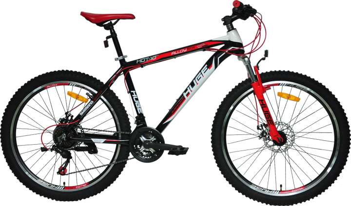 Huge HDT Black Red 26 T Mountain Hardtail Cycle Price in India Buy Huge HDT Black Red 26 T Mountain Hardtail Cycle online at Flipkart