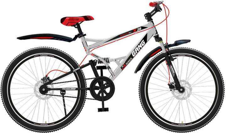 GANG X20 Double Suspension Double Disc Brake 26 T Mountain Cycle Price in India Buy GANG X20 Double Suspension Double Disc Brake 26 T Mountain Cycle online at Flipkart