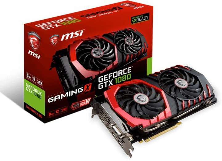 MSI NVIDIA GTX 1080 GAMING X 8G 8 GB GDDR5X Graphics Card - MSI 