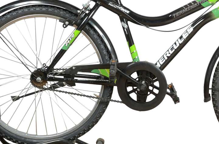 HERCULES Terminator V2 24 Inches Single Speed Black Green 24 T Mountain Hardtail Cycle Price in India Buy HERCULES Terminator V2 24 Inches Single Speed Black Green 24 T Mountain Hardtail