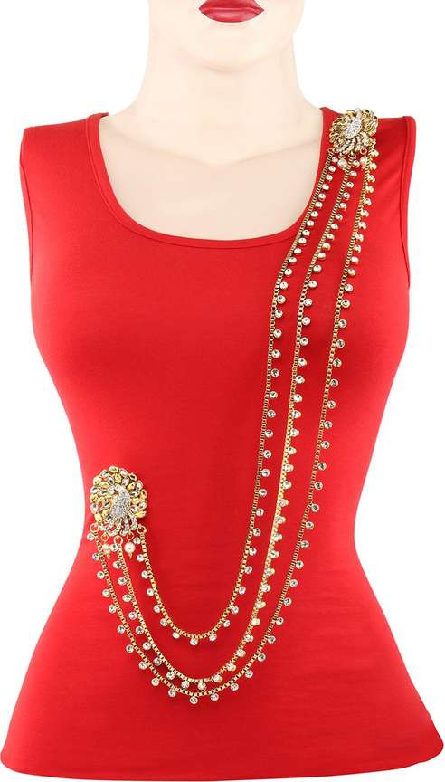 KRITIKA CREATIONS DUAL SAREE PIN WITH STONE CHAIN FOR WOMEN Brooch Price in India Buy KRITIKA CREATIONS DUAL SAREE PIN WITH STONE CHAIN FOR WOMEN Brooch online at Flipkart