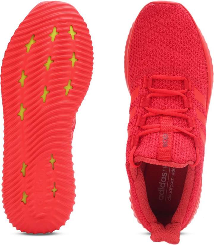 Adidas cloudfoam ultimate mens trainers red shop