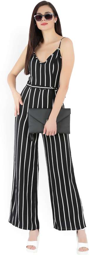FOREVER 21 Striped Women Jumpsuit Buy BLACK WHITE FOREVER 21 Striped Women Jumpsuit Online at Best Prices in India Flipkart