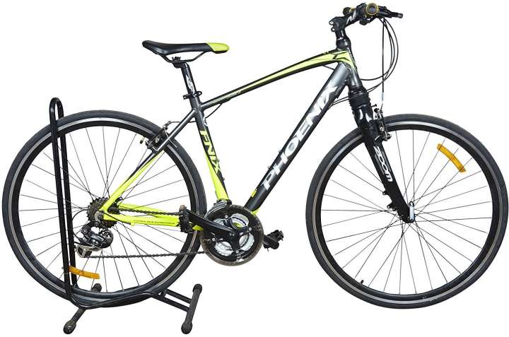 PHOENIX Cruise 1.0 700C 21 Speed PHCS10MSBKGN Unisex Bicycle L 700x23c Inches Black Green 29 T Mountain Hardtail Cycle Price in India Buy PHOENIX Cruise 1.0 700C 21 Speed PHCS10MSBKGN Unisex