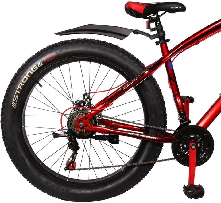 Wolf Glitter 26x4.0 Dual Disc Suspension FAT Bike For Adults Red 26 T Mountain Hardtail Cycle Price in India Buy Wolf Glitter 26x4.0 Dual Disc Suspension FAT Bike For Adults Red 26 T Mountain Hardtail...