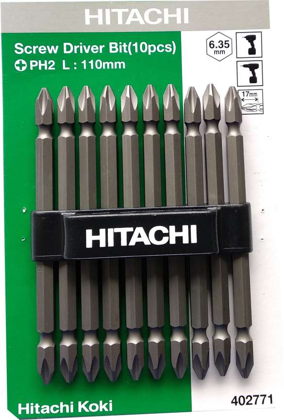 Hitachi screwdriver bit set sale