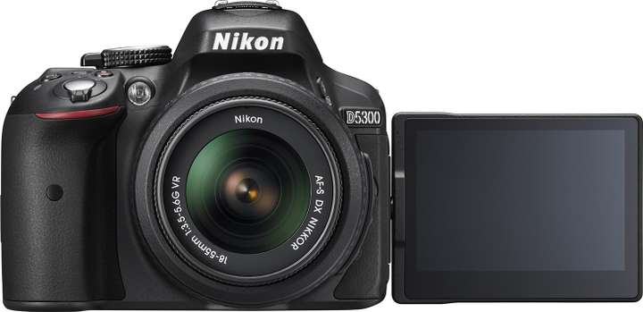 NIKON D5300 DSLR Camera Body with Dual Lens: AF-P DX NIKKOR 18 