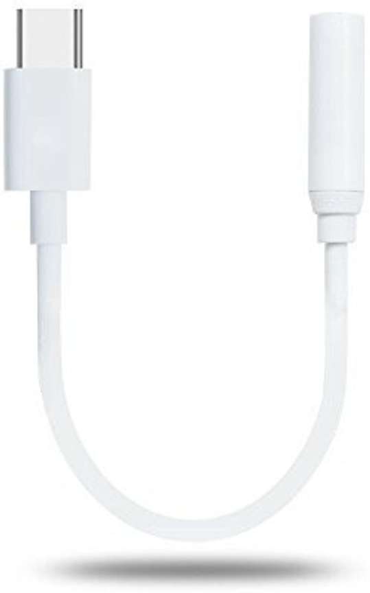 Technology Ahead White Type C to 3.5 mm stereo Audio Jack Converter Cable Universal USB 3.1 Type C USB C to 3.5mm Audio Type C to 3.5mm Headphone Adapter Earphone AUX Cable Type C Convertor