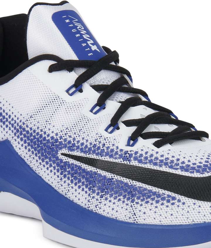 NIKE AIR MAX INFURIATE LOW Basketball Shoes For Men Buy WHITE BLACK VARSITY ROYAL Color NIKE AIR MAX INFURIATE LOW Basketball Shoes For Men Online at Best Price Shop Online for Footwears