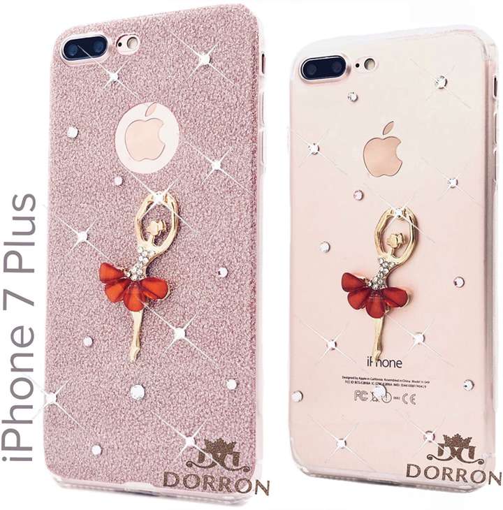 DORRON Back Cover for iPhone 7 Plus 7Plus Stylish Dancing Girls Designer Glitter Bling Soft Fancy Case Rose Gold DORRON Flipkart