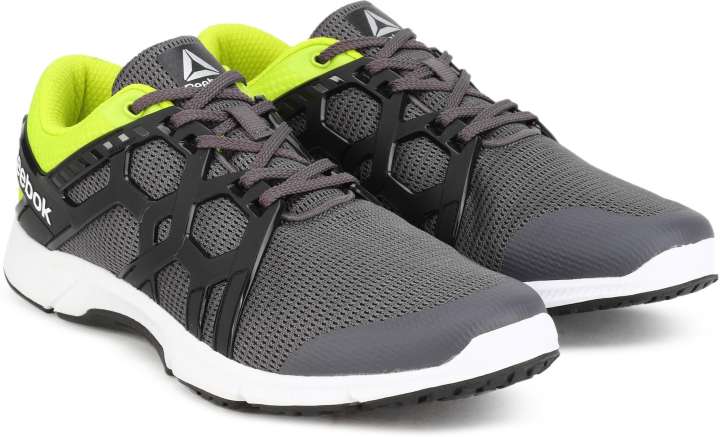 REEBOK GUSTO RUN LP Running Shoes For Men Buy ASH GREY YELLOW BLK WHT Color REEBOK GUSTO RUN LP Running Shoes For Men Online at Best Price Shop Online for Footwears in India