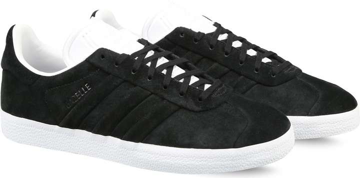 Adidas gazelle stitch and turn black sale