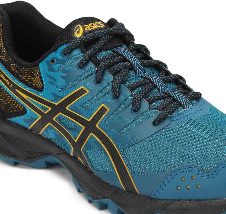 Asics GEL SONOMA 3 Running Shoes For Men Buy INK BLUE BLACK LEMON CURRY Color Asics GEL SONOMA 3 Running Shoes For Men Online at Best Price Shop Online for Footwears in India