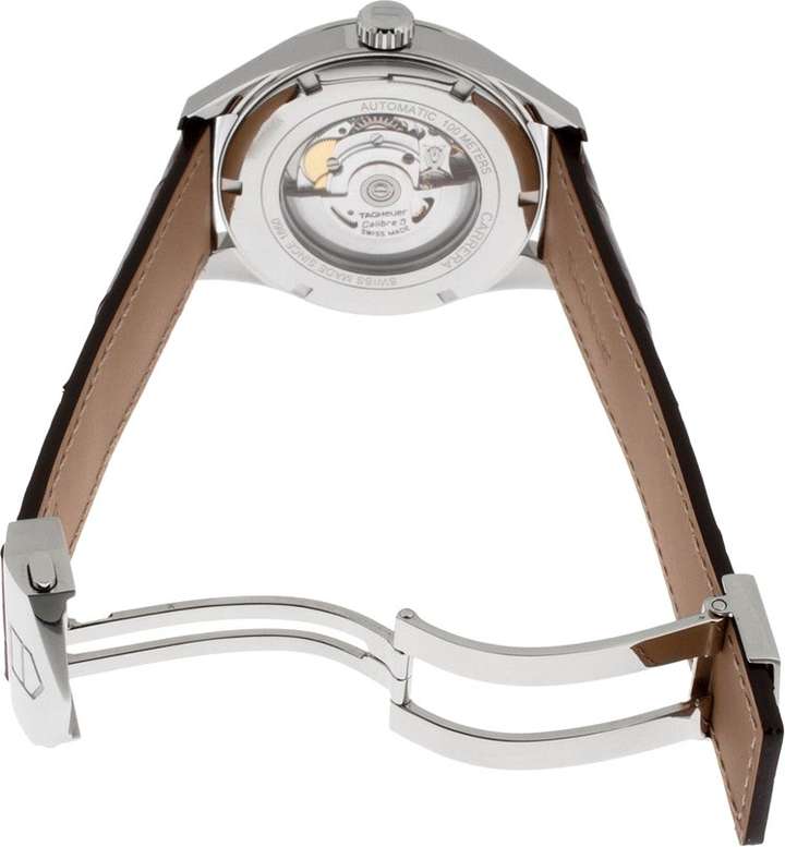 TAG HEUER Carrera Brown Alligator Leather Strap Analog Watch For Men Buy TAG HEUER Carrera Brown Alligator Leather Strap Analog Watch For Men WAR201D.FC6291 Online at Best Prices in