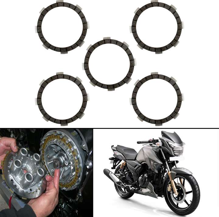 Autofy Aluminium Clutch Plates For TVS Apache all models Set of 5 Clutch Plate Price in India Buy Autofy Aluminium Clutch Plates For TVS Apache all models Set of 5 Clutch Plate online at Flipkart