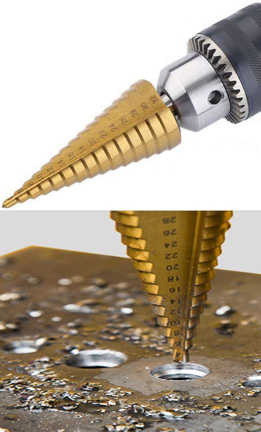 Digital Craft HSS Titanium Coted Cone Metal Step Drill Bits Set 4 12mm 4 20mm 4 32mm Hole Cutting Wood Metal Drill Bits Power Tools New Price in India Buy Digital Craft HSS Titanium