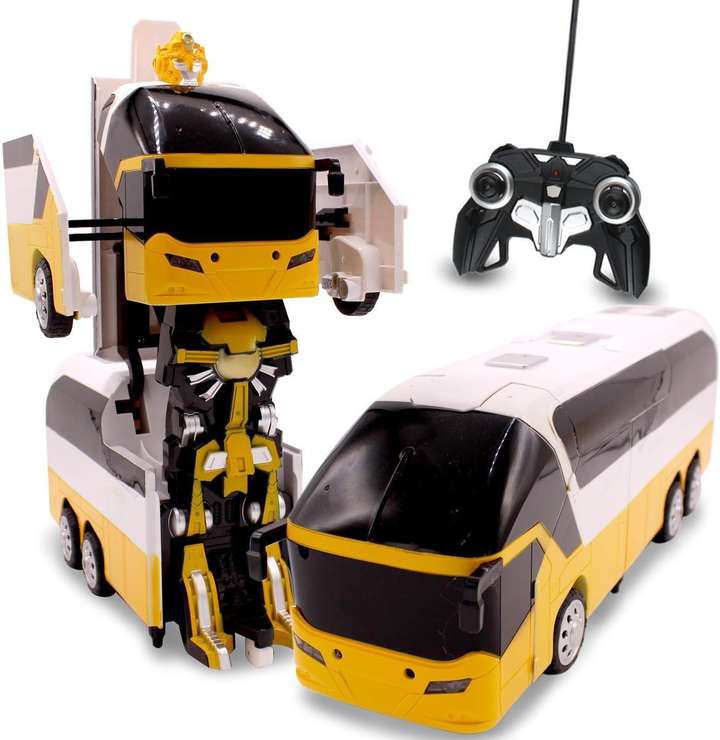 HALO NATION Transformer RC Bus Remote Control Robot Car 1 10 Scale Yellow Transformer RC Bus Remote Control Robot Car 1 10 Scale Yellow Buy Transformer toys in India. shop for HALO