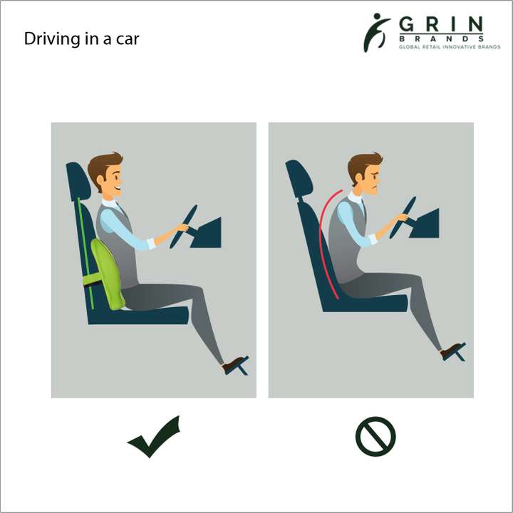 Grin Health Ortho Backrest Cushion with Memory Foam Back Lumbar Support Buy Grin Health Ortho Backrest Cushion with Memory Foam Back Lumbar Support Online at Best Prices in India