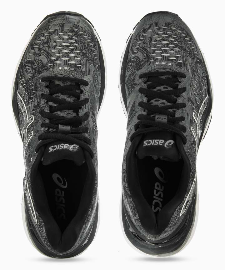 Asics GEL KAYANO 23 LITE SHOW Running Shoes For Women Buy CARBON SILVER REFLECTIVE Color Asics GEL KAYANO 23 LITE SHOW Running Shoes For Women Online at Best Price Shop Online for Footwears in India