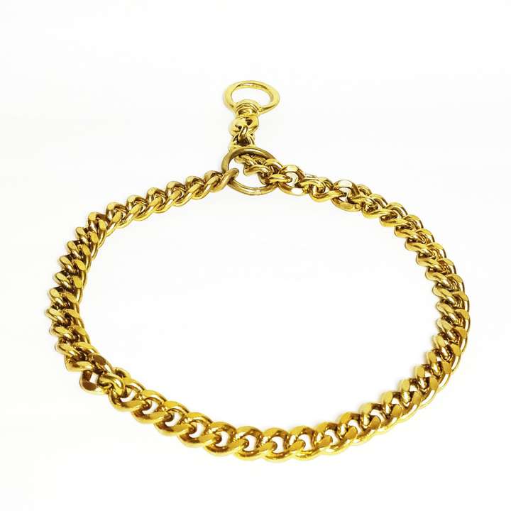 Petlicious More Pet Dog Pure Brass Dog Choke Chain Training Collar Trainig Choke Chain Show Collar Chain 28 inch Collar Dog Choke Chain Collar Price in India Buy Petlicious