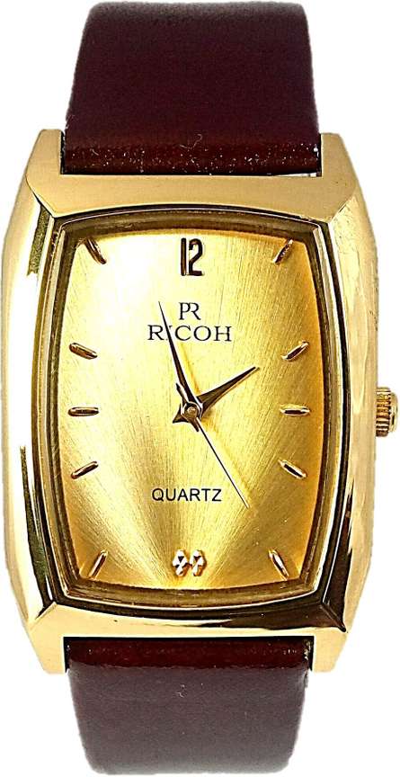 Ricoh Analog Watch For Men Buy Ricoh Analog Watch For Men MEN S GOLD CASE LEATHER STRAP WATCH Online at Best Prices in India Flipkart