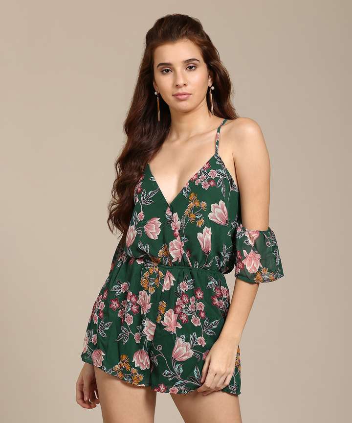 Forever 21 green romper discount
