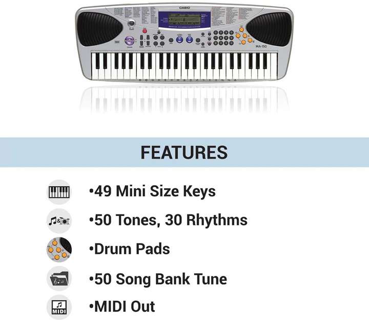 CASIO MA 150 KM10 Digital Portable Keyboard Price in India Buy CASIO MA 150 KM10 Digital Portable Keyboard online at Flipkart