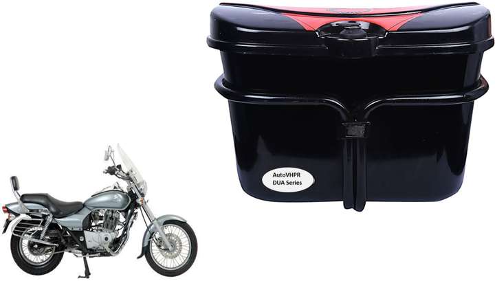 AutoVHPR Luggage Box Black Plastic Motorbike Saddlebag Price in India Buy AutoVHPR Luggage Box Black Plastic Motorbike Saddlebag online at Flipkart