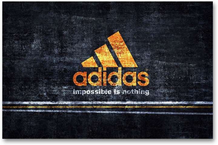 Wall Poster Adidas Logo HD Quality Wall Poster Paper Print Art Paintings posters in India Buy art film design movie music nature and educational paintings wallpapers at Flipkart