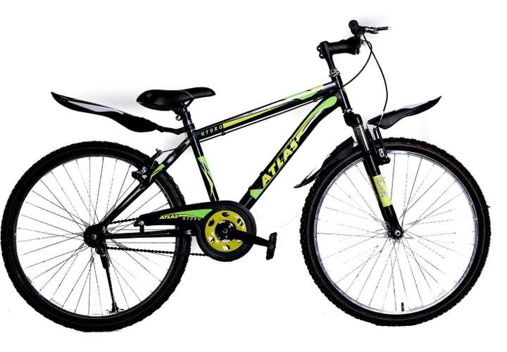 ATLAS Hydro 26 Black Green 26 T Mountain Hardtail Cycle Price in India Buy ATLAS Hydro 26 Black Green 26 T Mountain Hardtail Cycle online at Flipkart