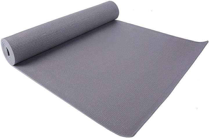 Quinergys Non Slip Surfaces Sweat Proof Gym Workout Exercise Yoga Mat with Carrier Strap Grey 4 mm Yoga Mat Buy Quinergys Non Slip Surfaces Sweat Proof Gym Workout Exercise Yoga Mat with Carrier