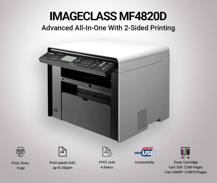 Canon MF4820D Multi function Monochrome Laser Printer