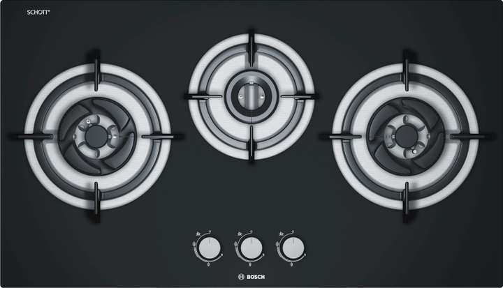 BOSCH Bosch Serie 4 76 cm 3 Brass Burner Black Gas Hob Built in Tempered Glass PBD7351MS Glass Automatic Hob Price in India Buy BOSCH Bosch Serie 4 76 cm 3 Brass Burner Black Gas Hob Built in Tempered...