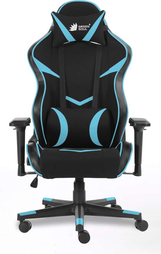 GREEN SOUL Gaming Ergonomic Chair with 180 Recline Monster Series GS 734 Leatherette Fabric Office Executive Chair
