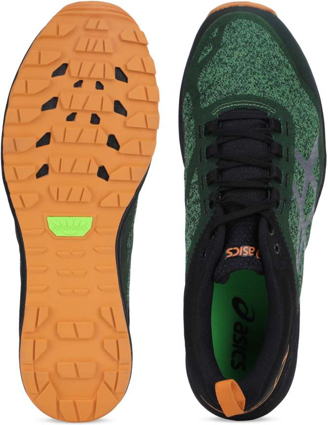 Asics mens gecko xt trail running shoes cedar green/black best sale