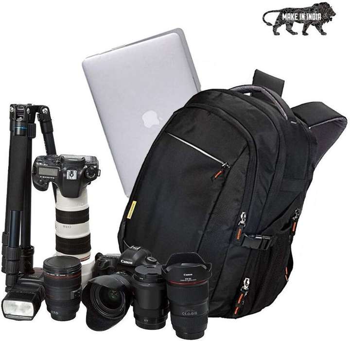 Smiledrive DSLR Camera Backpack Bag with Laptop Compartment Well Padded Adjustable Grids for Lenses Accessories Made in India Camera Bag