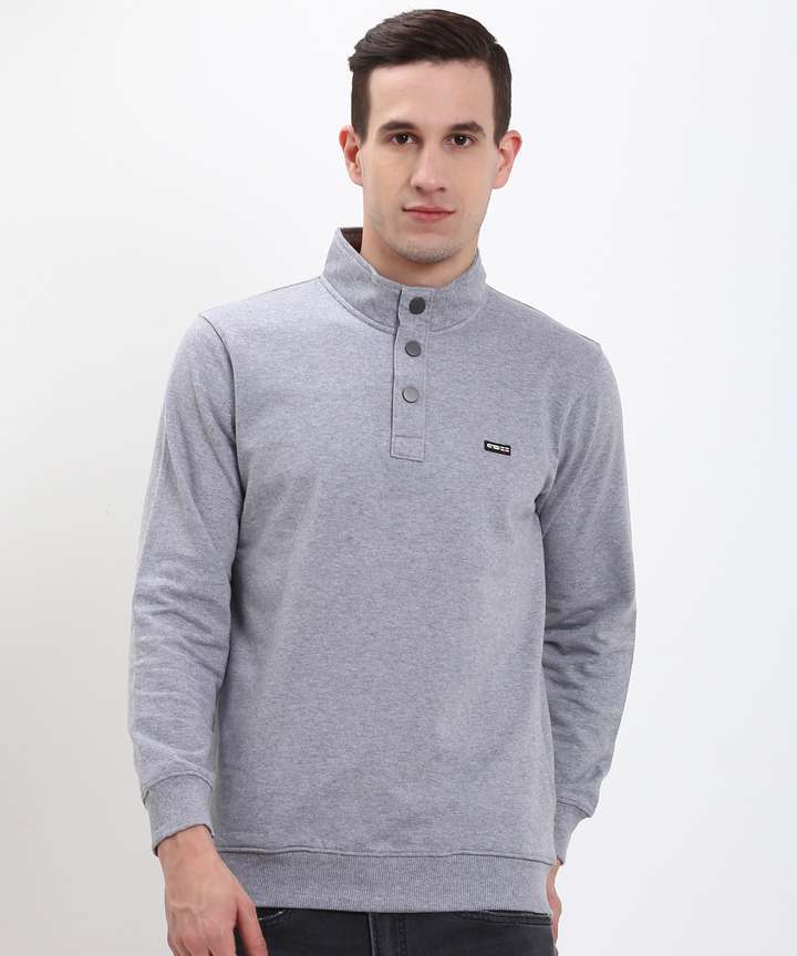 Cloak Decker By Monte Carlo Full Sleeve Solid Men Sweatshirt