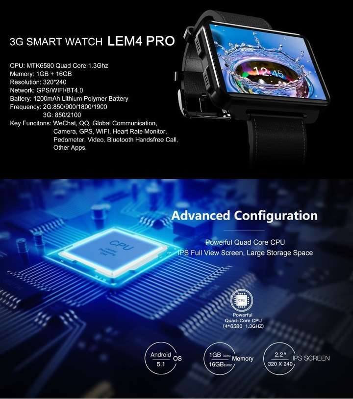 Biggest screen smartwatch 2018 sale