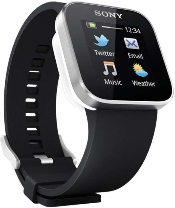 SONY Smart Watch Silver Black Smartwatch Price in India Buy SONY Smart Watch Silver Black Smartwatch online at Flipkart