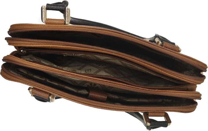 Buy Eminence Women Black Brown Shoulder Bag BLACK TAN Online Best Price in India Flipkart