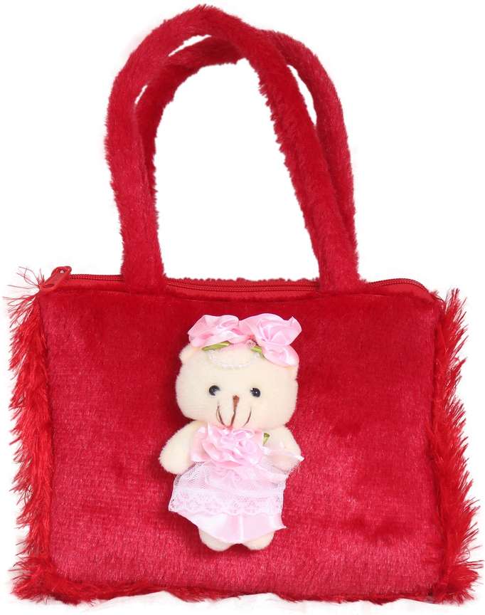 Flipkart Tickles Cute Teddy Soft Hand Purse Bag For Kids Girls B377 School Bag School Bag